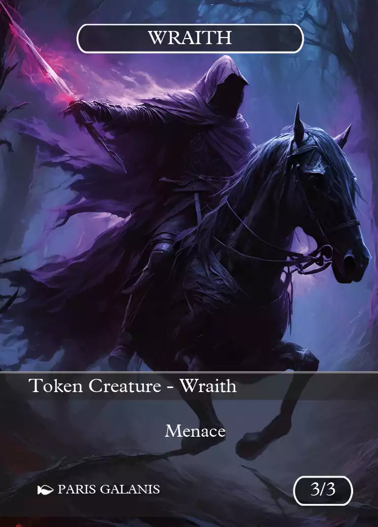 Wraith Token Black 3_3 Version 1 Wraith Token Black 3_3 Version 1