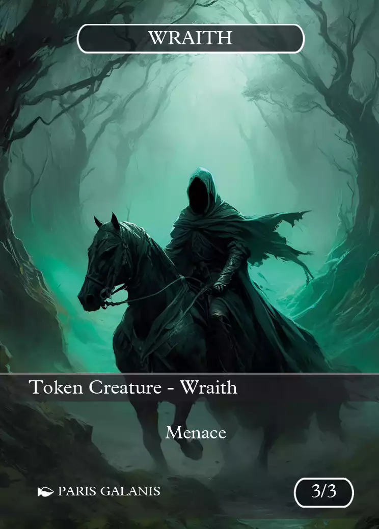 Wraith Token Black 3_3 Version 5 Wraith Token Black 3_3 Version 5