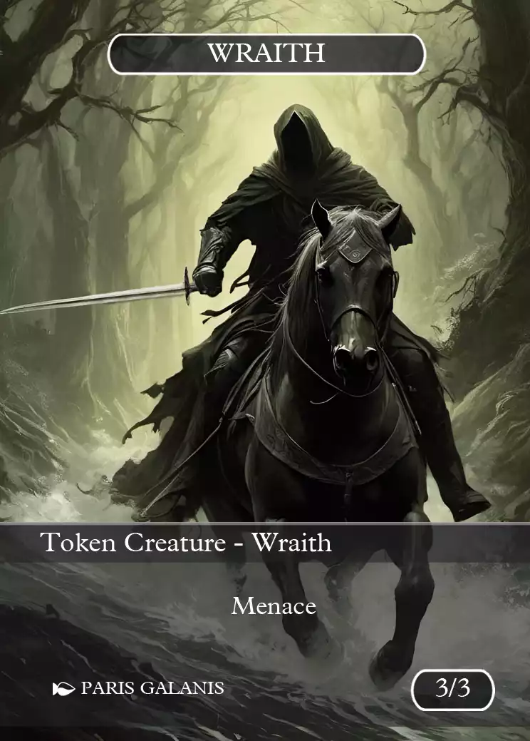 Wraith Token Black 3_3 Version 7 Wraith Token Black 3_3 Version 7