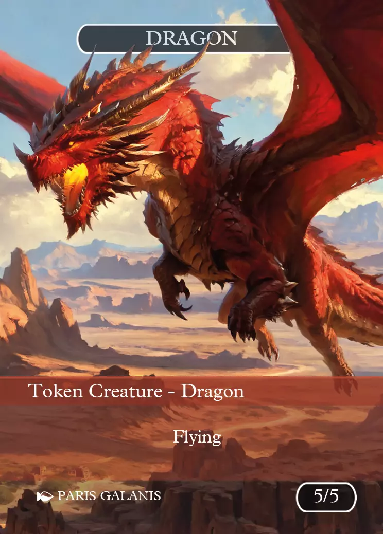 Dragon Token Red 5_5 Version 1 Dragon Token Red 5_5 Version 1