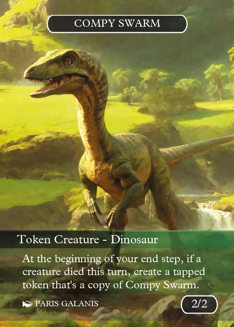 Compy Swarm Token (Black and Green 2/2)