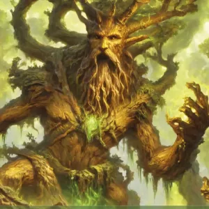 Treefolk Shaman Token (Green 2/5)