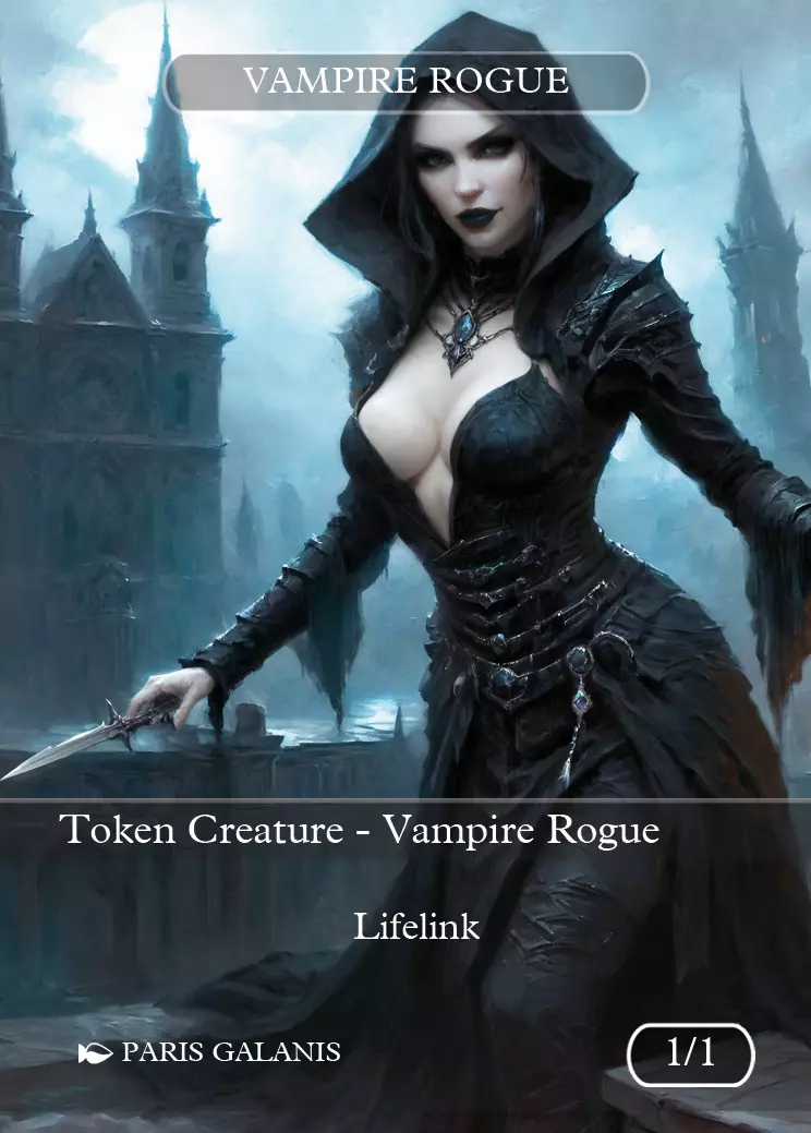 Vampire Rogue Token (Black 1/1)