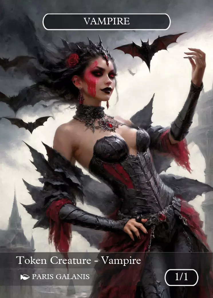 Vampire Token (Black 1/1) (V.5)
