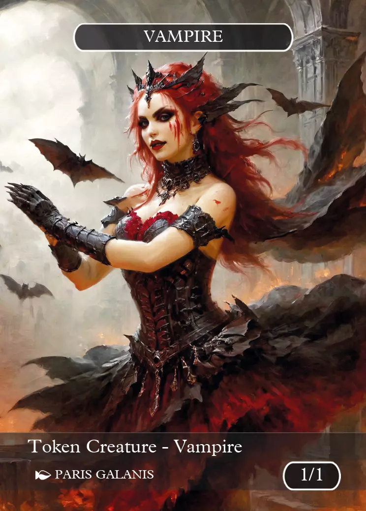 Vampire Token (Black 1/1) (V.6)