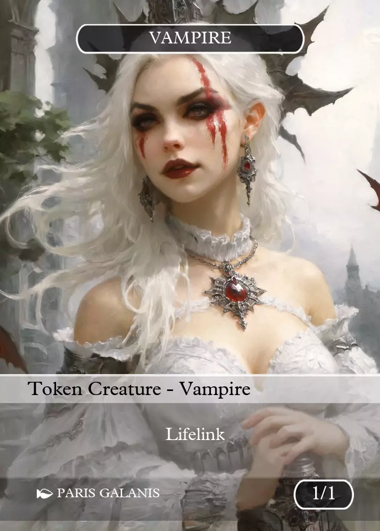 Vampire Token (White 1/1 Lifelink) (V.2)