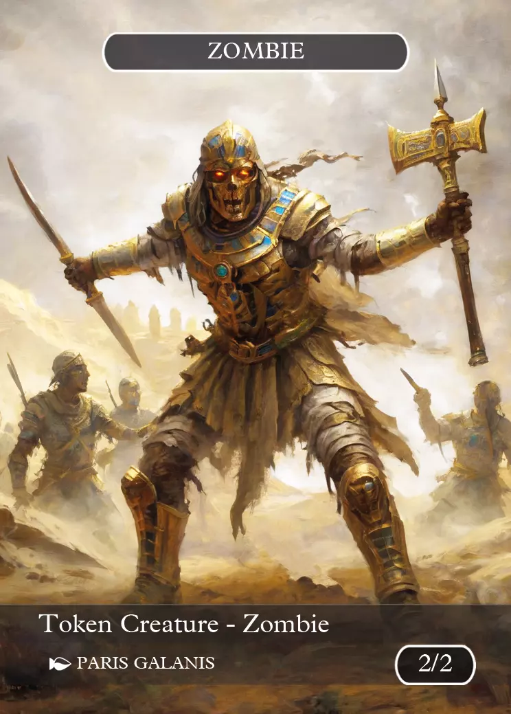 Zombie Token (Black 2/2) (V.5)