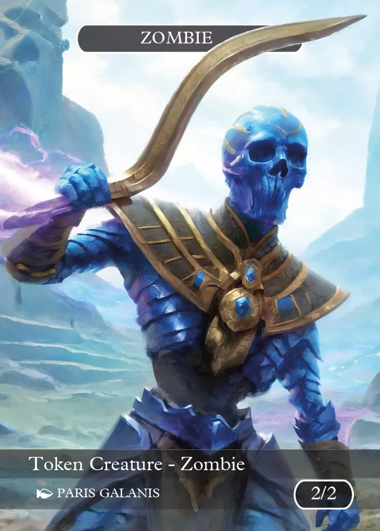 Zombie Token (Black 2/2) (V.8)
