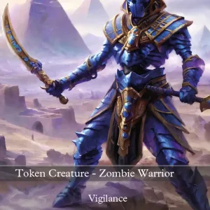 Zombie Warrior Token (Black 4/4)
