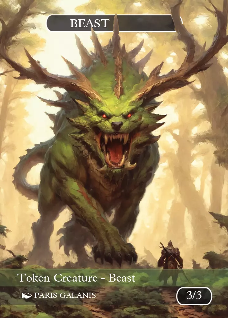Beast Token Green 3_3 Version 2