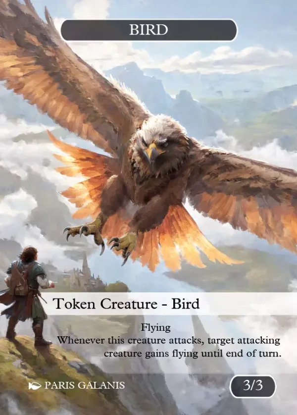 Bird Token (White 3/3 Attacks)