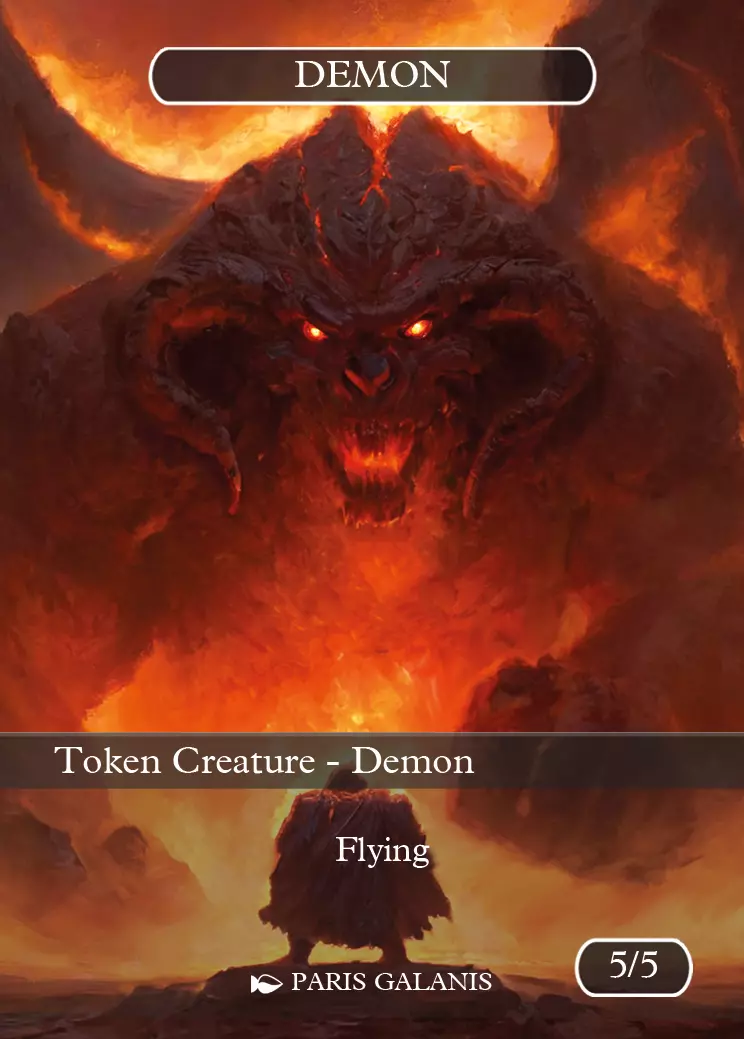 Demon Token Black 5_5 Version 1 Demon Token Black 5_5 Version 1