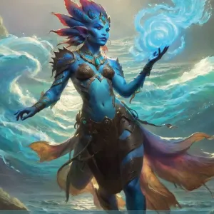 Merfolk Token Blue 1_1 Version 1