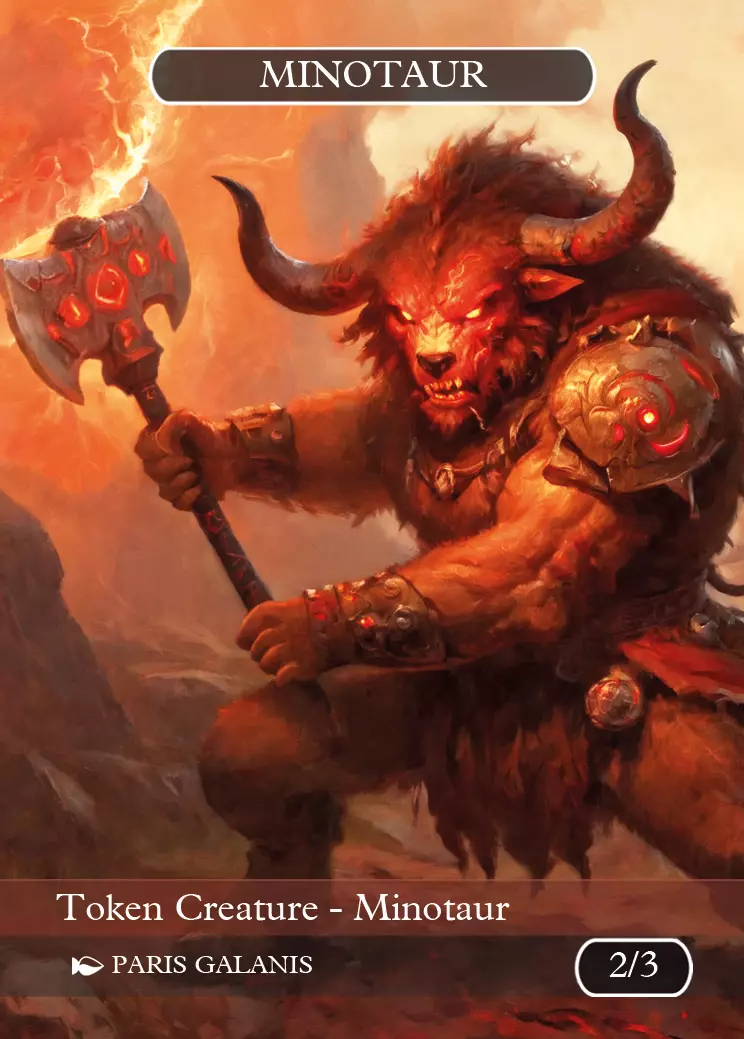 Minotaur Token Red 2_3 Version 1 Minotaur Token Red 2_3 Version 1