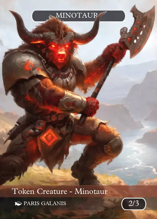Minotaur Token (Red 2/3) (V.2)