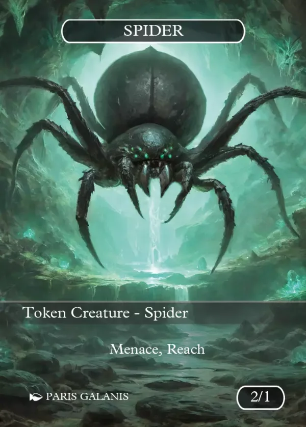 Spider Token (Black 2/1)