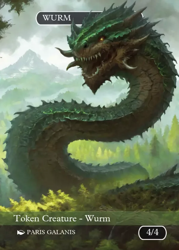Wurm Token (Green 4/4)