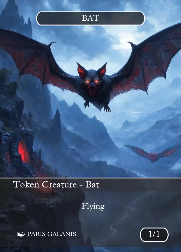 Bat Token Black 1_1 Bat Token Black 1_1