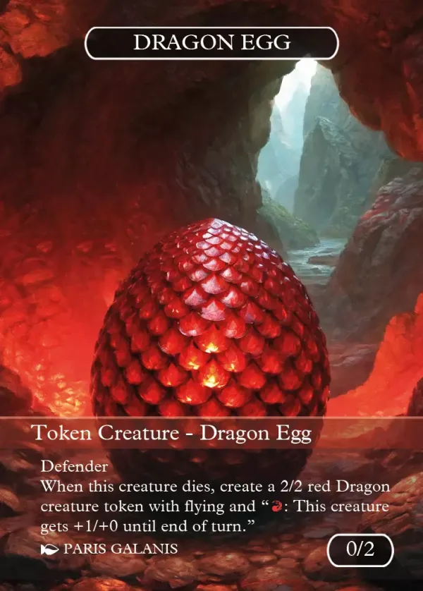 Dragon Egg Token (R 0/2) // Dragon Token (R 2/2)