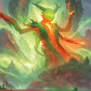 Elemental Token Green and Red 5_5 Version 1