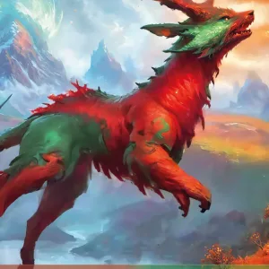 Elemental Token Green and Red 5_5 Version 2