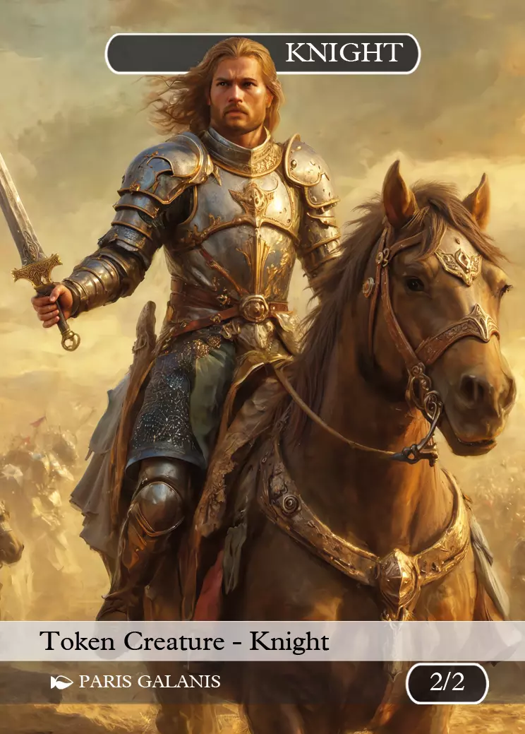 Knight Token White 2_2 Knight Token White 2_2